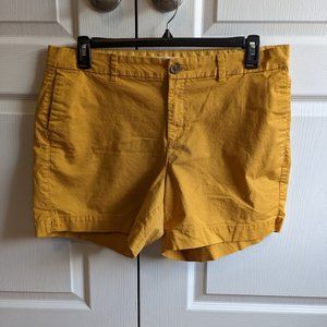 Old Navy Mustard Everyday Shorts - size 14